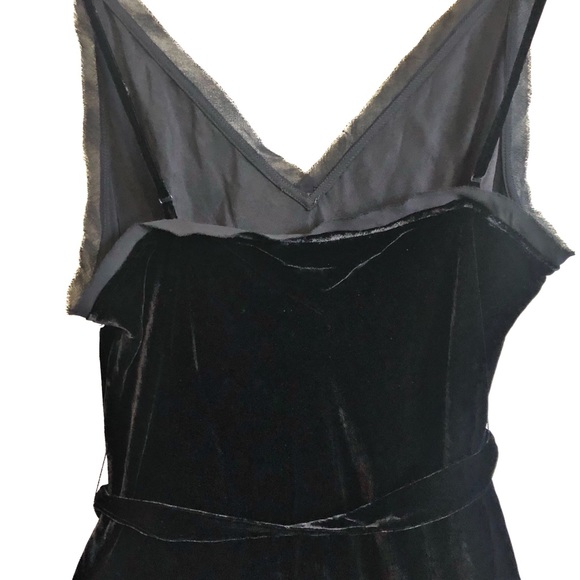 FRAME Belted Velvet/Silk Midi Slip Dress S… - Picture 7 of 8
